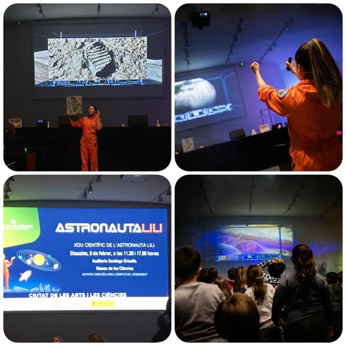 Astronauta LiLi en la Ciudad de las Artes y las Ciencias de Valencia